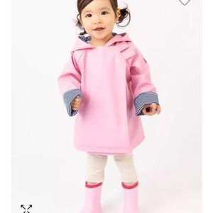 Pink Hooded Raincoat for Kids
